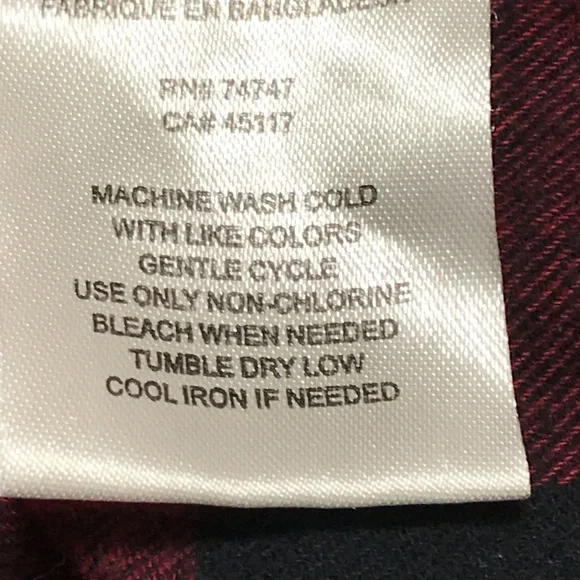 Hobbs Creek Men's Red & Black Buffalo Print Flannel. Good Condition. Size XL. - Picture 12 of 12